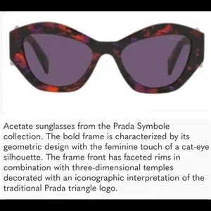 PRADA COLORFUL 2022 COLLECTION WITH THE PRADA ICONIC TRIANGLE LOGO SUNGLASSES Prada | Accessories | Prada Colorful Collection With The  main image 2